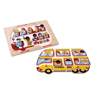 Мозаїка "Шкільний автобус" Lam Toys 9 деталей