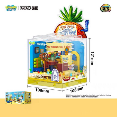 Конструктор Дім Губки Боба Квадратні Штани constructor Spongebob's SquarePants house, 3D міні-румбокс