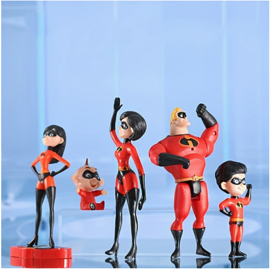 Набор фигурок героев мультфильма "Суперсемейка" (The Incredibles)
