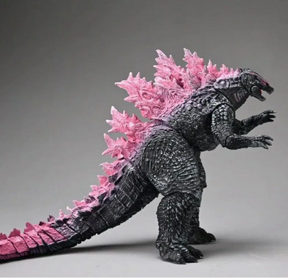 Коллекционная фигурка Godzilla King of Monsters Burning Version - Годзилла Король монстров с красным атомным лучом и кораблями, 16 см