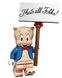 Фігурка Порки Піг Порося Порки Веселі мелодії figures Porky Pig Looney Tunes 91007