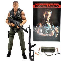 Колекційна екшн-фігурка спецоператора з бойовика Commando &mdash; 18 см, преміум деталізація, рухомі суглоби, комплект зброї, арт-бокс