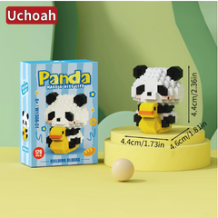Блочный 3D конструктор из мини блоков Panda "Панда"
