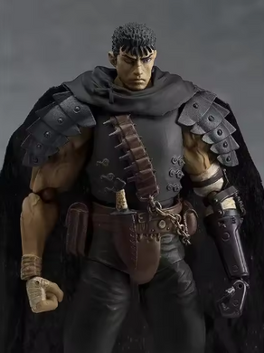 Коллекционная фигурка Гатс / Guts Berserk 17 см &mdash; подвижная action figure Гатс Берсерк с мечом Dragon Slayer и сменными аксессуарами