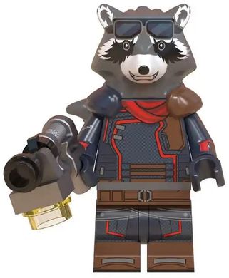 Фігурка Реактивний Єнот " Ракета " Вартові Галактики figures Raccoon Guardians Guardians of The Galaxy Marvel WM703