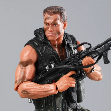 Колекційна екшн-фігурка спецоператора з бойовика Commando &mdash; 18 см, преміум деталізація, рухомі суглоби, комплект зброї, арт-бокс