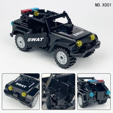 Набор фигурок человечков Полицейский спецназ 16шт и Джип figures sets special forces S.W.A.T. 16 pcs Jeep E-6