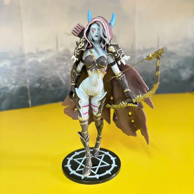 Фигурка Sylvanas Windrunner Ghost Queen World of Warcraft / Сильвана Ветрокрыла Варкрафт / Статуэтка BauTech Tribal Queen Sylvanas &ndash; коллекционная аниме фигура Королевы Сильваны 14 см на подставке