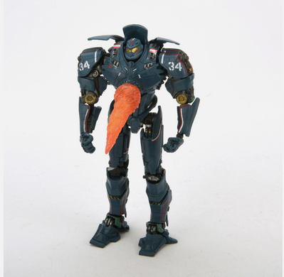 Коллекционная экшн-фигурка Gipsy Danger / Джипси Денджер Pacific Rim &mdash; боевой робот Егерь Бродяга Опасный с Тихоокеанский Рубеж Jaeger Action Figure с LED-подсветкой и аксессуарами, 18 см