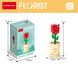 Конструктор цветок в горшке Роза Серия «Вечные цветы» Constructor flower in a pot  Rose 8814-11