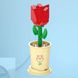 Конструктор цветок в горшке Роза Серия «Вечные цветы» Constructor flower in a pot  Rose 8814-11