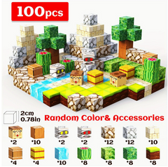 Магнитный конструктор для детей "Египетская мумия" 100 деталей Magnetic Blocks