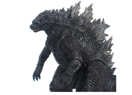 Коллекционная фигурка Годзиллы Godzilla King of Monsters &mdash; кайдзю Король монстров с атомным лучом и военными кораблями, 16 см