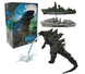 Коллекционная фигурка Годзиллы Godzilla King of Monsters &mdash; кайдзю Король монстров с атомным лучом и военными кораблями, 16 см