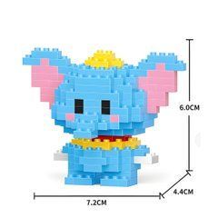 Конструктор 3D из миниблоков "Пиксели BRICKS слоненок Дамбо Dumbo", 156 деталей