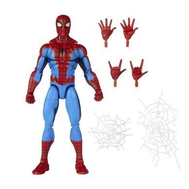 Коллекционная фигурка Spider-Man (Человек-паук, Питер Паркер) Marvel Comics Legends Series 15 см с паутиной и сменными руками