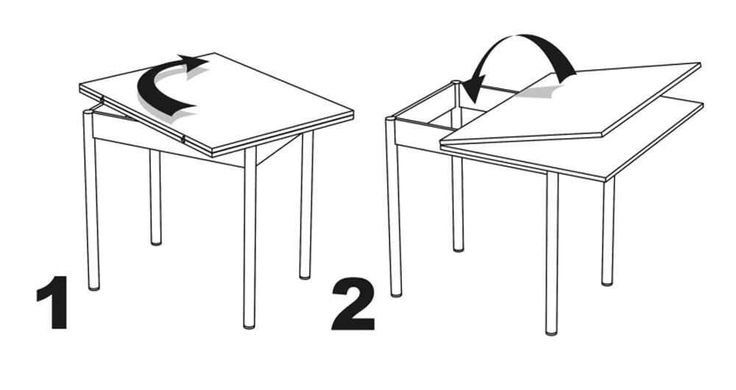Обеденный столовый комплект (стол и 4 табуретки из МДФ) "Орех" с ножками кабриоль