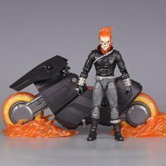 Колекційна фігурка Marvel Legends Ghost Rider / Примарний Вершник з мотоциклом &ndash; екшн-фігура 18 см з аксесуарами / Action Figure