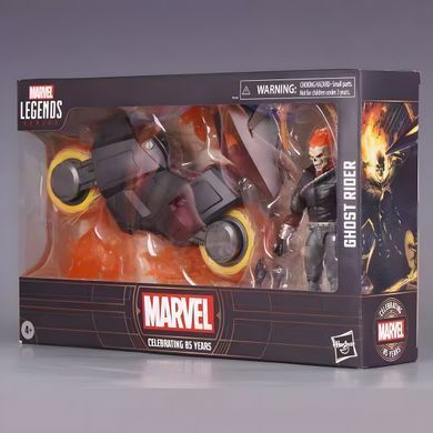 Коллекционная фигурка Marvel Legends Ghost Rider / Призрачный Всадник с мотоциклом &ndash; экшн-фигура 18 см с аксессуарами / Action Figure