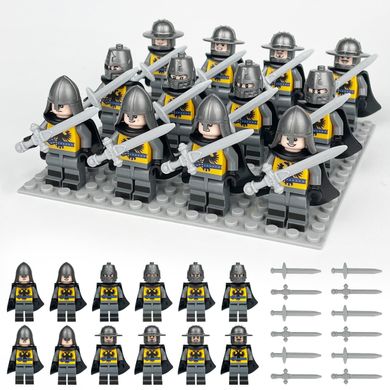 Набір фігурок чоловічків середньовічні лицарі 12 шт "Німецький Орден" figures sets medieval 12pcs MJQ81023
