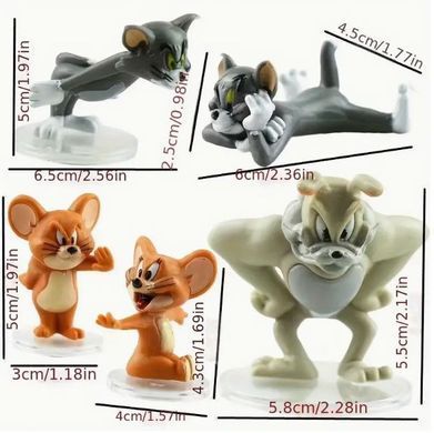 Набор фигурок героев мультфильма "Том и Джери" (Tom & Jerry)