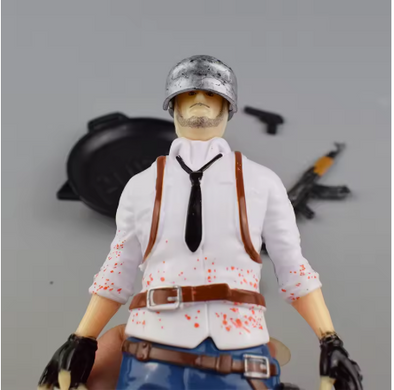 Коллекционная экшн-фигурка PUBG с оружием и подставкой &ndash; Боец Battlegrounds 12 см