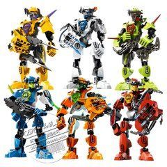Новий набір Bionicle Warriors 6 штук Золота Маска Аніме Фігурки Солдат Роботів