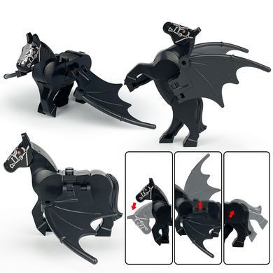 Фигурка Пегас черного цвета 2 шт figurine Pegasus black 76902