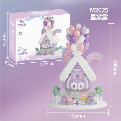 Конструктор будиночок із кульками Balloon House M2025, міні-блоки, колекційний набір, декор, building blocks
