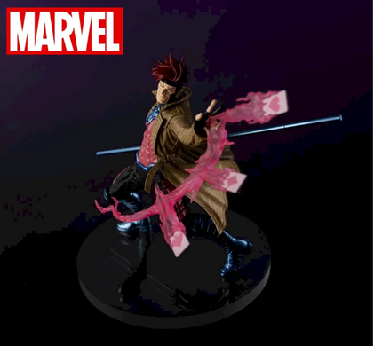 Коллекционная фигурка Гамбит Реми Лебо с эффектами &mdash; статуэтка, Gambit Marvel X-Men Marvel collectible figure, 18см