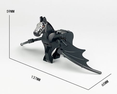 Фигурка Пегас черного цвета 2 шт figurine Pegasus black 76902