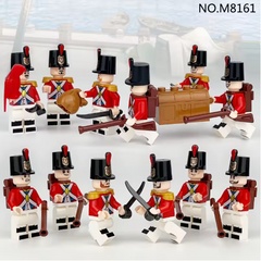 Набор фигурок человечков Британские Стрелки с пушкой 12шт figures sets British Fusilier 12pcs