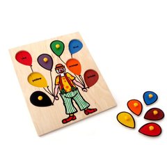 Рамка-вкладыши "Клоун" Lam Toys 8 деталей
