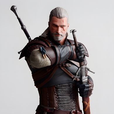 Коллекционная фигурка Геральт из Ривии по игре Ведьмак 3 Дикая Охота Geralt The Witcher 3 Wild Hunt, 25 см