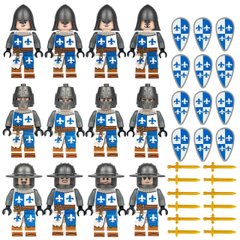Набор фигурок человечков средневековые рыцари 12 шт «Британский Орден»  figures sets medieval 12pcs 1813