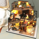 Румбокс 3D интерьерный конструктор DIY house &laquo;Классический домик&raquo; Dream Building Pavilion с LED-подсветкой и мебелью (М2132)
