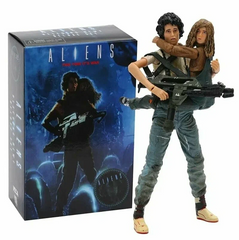 Коллекционная фигурка статуэтка Эллен Рипли и Ньют Ellen Ripley and Newt Aliens Чужие фигурки героев фильма экшн фигурка с аксессуарами 25 см