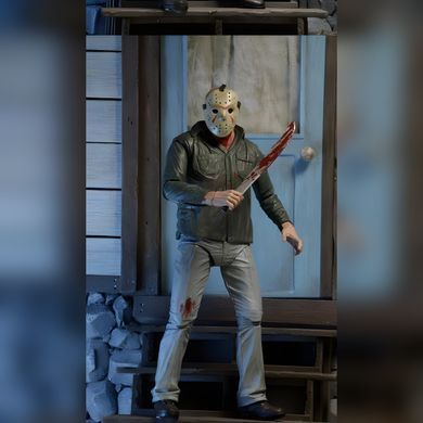 Коллекционная фигурка ужасов Jason Voorhees Friday the 13th Part 3 &ndash; экшн-фигура 18 см с аксессуарами / NECA / 3D Horror Action Figure / подарок поклонникам фильмов ужасов