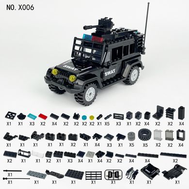 Конструктор Поліцейська машина Tomahawk Constructor Police car X006