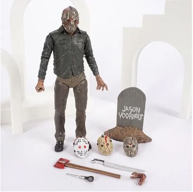 Коллекционная фигурка Джейсона Вурхиза / Jason Voorhees Figure &mdash; Friday the 13th Part V: New Beginning, 18 см. Экшн фигурка для фанатов ужасов | Подарок фанату "Пятница 13-е"