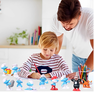 Набір фігурок &laquo;Смурфики&raquo; / Smurfs Figures Set &ndash; колекційний комплект ігрових фігурок (12 шт.)
