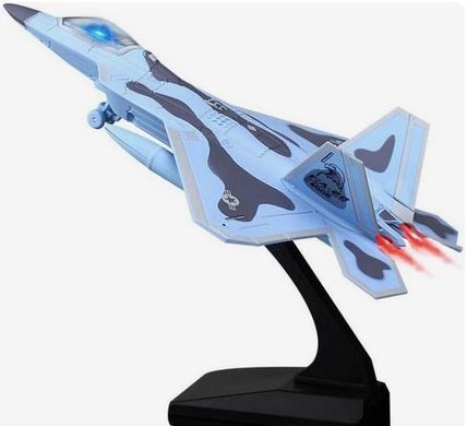 Интерактивная модель военного самолета со светом и звуком (F-22 Raptor Fighter Jet)