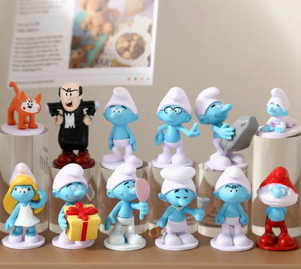 Набір фігурок &laquo;Смурфики&raquo; / Smurfs Figures Set &ndash; колекційний комплект ігрових фігурок (12 шт.)