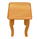Кухонний табурет «Вільха» з ніжками кабріоль (сидіння квадратне з дерева)