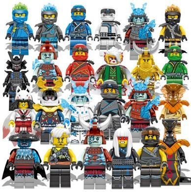 Набор фигурок человечков ниндзяго 24шт ледяные воины figures sets Ninjago 24pcs DG1002