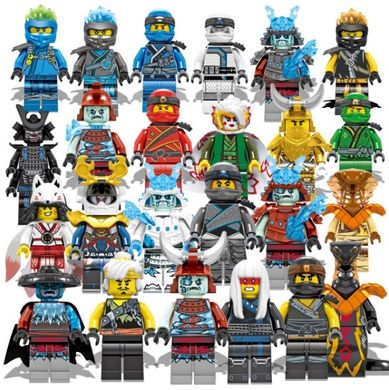 Набір фігурок чоловічків ніндзяго 24шт крижані воїни  figures sets Ninjag 24pcs DG1002