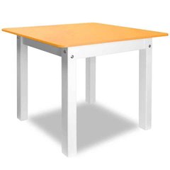 Дитячий стіл "Woody" білий з помаранчевою стільницею