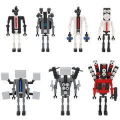 Набор фигурок КамераМен 7шт Скибиди Туалет figures sets Mini Monitor Camp Skibidi Toilet MOC1330