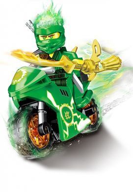 Набор фигурок человечков ниндзяго на мотоциклах 8шт figures sets Ninjago bike 8pcs 61015