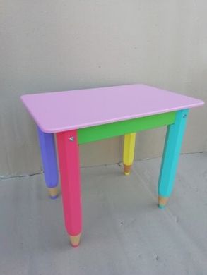 Детский столик "Карандашики" 60 x 40 см. Розовый